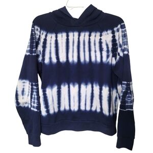 Madewell Blue Tie Dye Resourced Retro Pullover Hoodie Size Medium